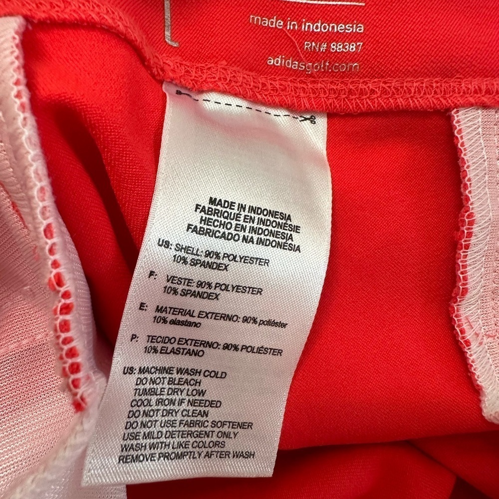 Adidas Women's L Pull On Stretch Bermuda Golf Shorts Salmon - Picture 11 of 17